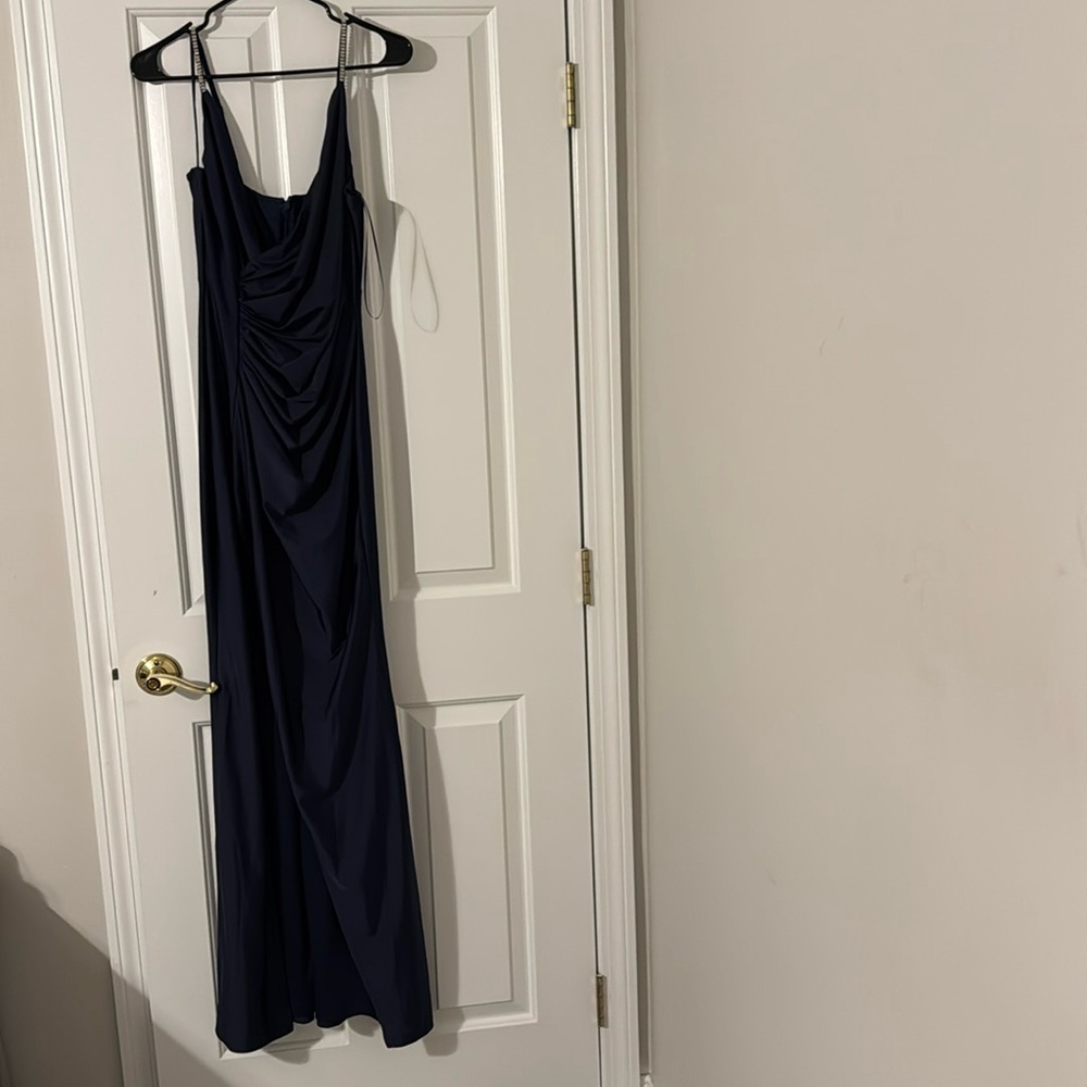 Navy blue long dress